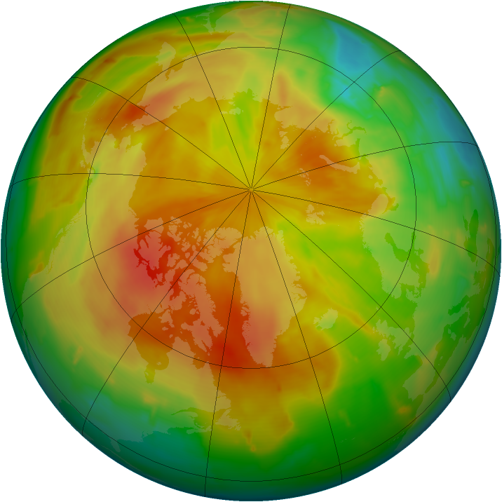 Arctic ozone map for 23 April 2011